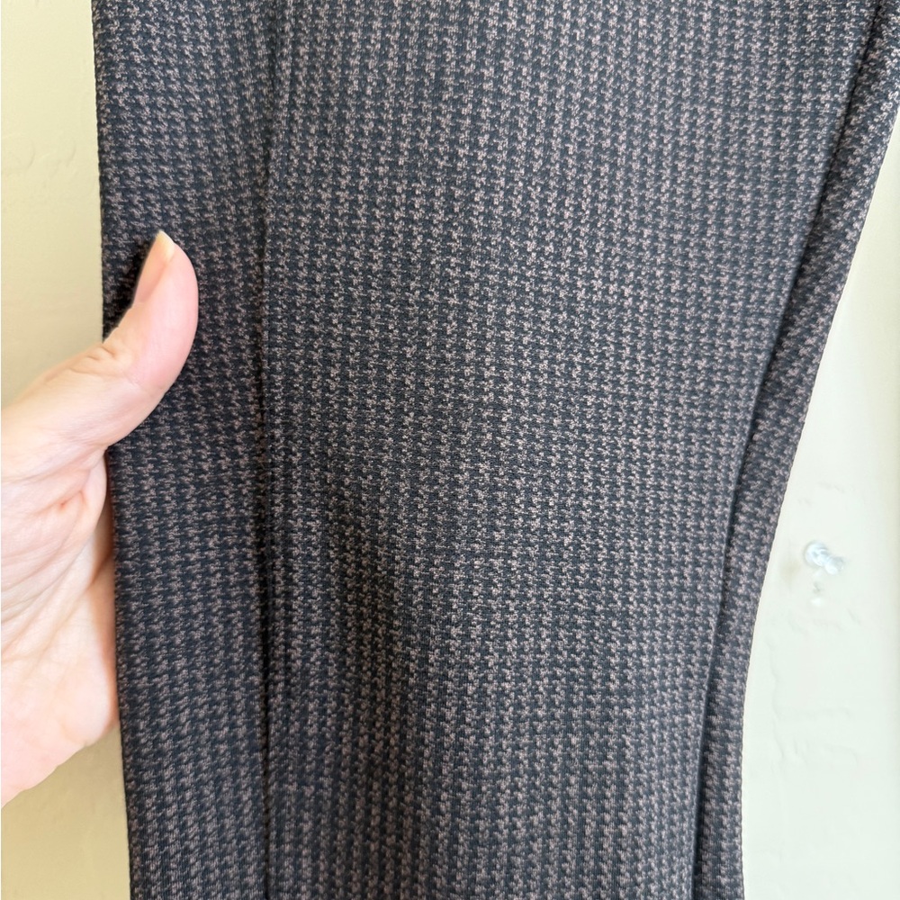 Athleta Delancey Houndstooth Tight Pant Legging Women Medium Black Brown - Picture 4 of 14